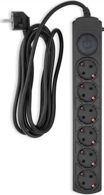 Сетевой фильтр BK-6-EU-3-16-B 6 розеток 3 м (1804840) – фото 1