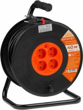 Удлинитель на рамке 30м (1 роз, 2,2 кВт, б/з, ПВС 2х1) (JP8402-03) – фото 1