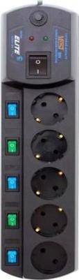 Сетевые фильтры Сетевой фильтр EHV 5м (5 розеток) черный – фото 3