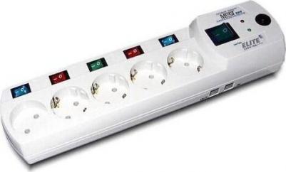 Сетевые фильтры Сетевой фильтр EHV 5м (5 розеток) черный – фото 7