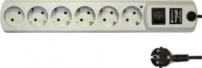 Сетевые фильтры Сетевой фильтр HPw 5м (6 розеток) белый – фото 1