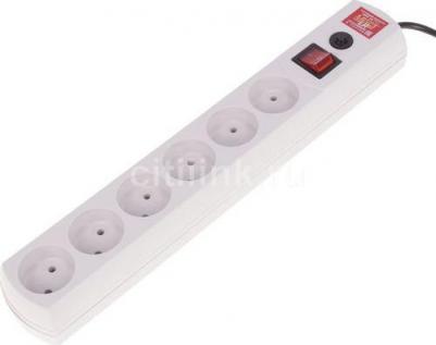 Сетевые фильтры Сетевой фильтр LR 1.7м (6 розеток) белый