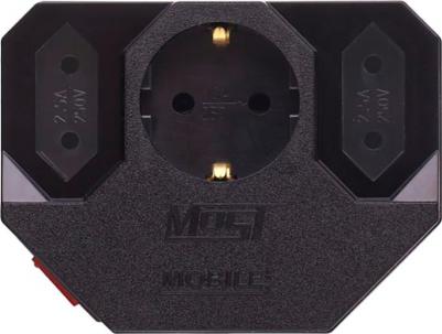 Сетевые фильтры Сетевой фильтр MRG (адаптер на 3 розетки) черный – фото 5