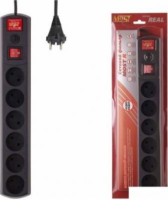 Сетевые фильтры Сетевой фильтр R черный 5м