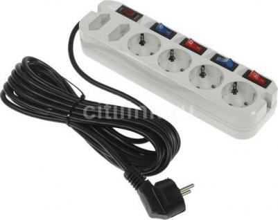 Сетевой фильтр ARG 6 розеток 5 м белый – фото 3