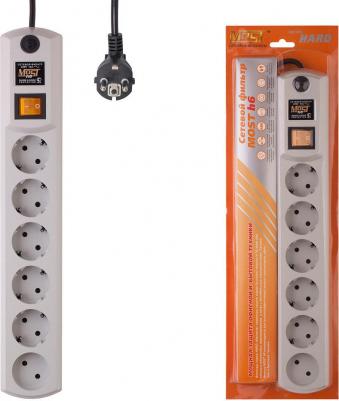 Сетевой фильтр Hard H6 6 розеток 2 м белый – фото 8