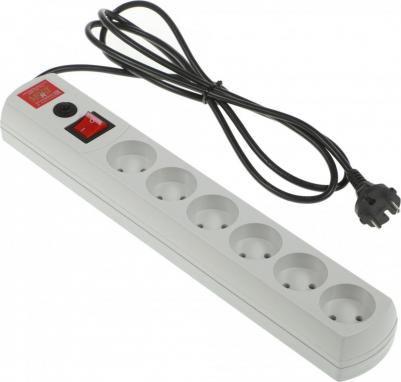 Сетевой фильтр MOST Real R, 6 розеток, б/з, 6А / 1300 Вт 2 м 380 мм 60 мм 50 мм – фото 6