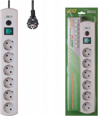 Сетевой фильтр RG 10м (6 розеток) белый – фото 11