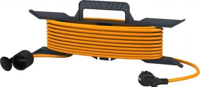 Удлинитель на рамке GardenLine PL03 с заземлением 50 м 10 А 2,5 кВт 1 розетка 3х1 мм2 – фото 1