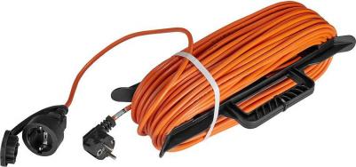 Удлинитель на рамке GardenLine PL03 с заземлением 50 м 10 А 2,5 кВт 1 розетка 3х1 мм2