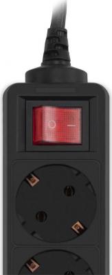 Сетевые фильтры Сетевой фильтр AP01006-1.8-BK 1.8м (5 розеток) черный – фото 2