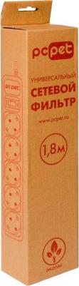 Сетевые фильтры Сетевой фильтр AP01006-1.8-BK 1.8м (5 розеток) черный – фото 20
