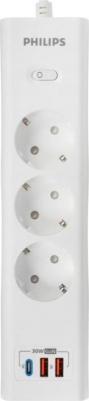 Сетевой фильтр CHP8236WB/51 3м (3 розетки) белый (коробка) – фото 4