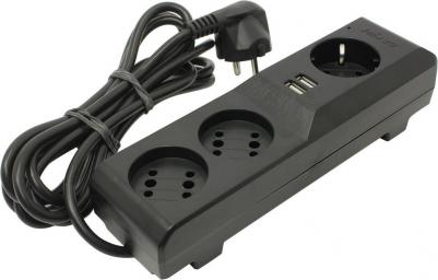 Сетевые фильтры Сетевой фильтр 3G 7м (3 розетки) черный – фото 5