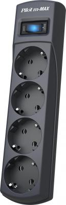 Сетевые фильтры Сетевой фильтр m-MAX 10м (4 розетки) черный – фото 9