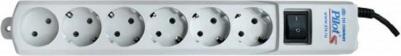 Сетевые фильтры Сетевой фильтр S 3м (6 розеток) белый – фото 1