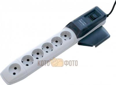Сетевой фильтр PRO 3м (6 розеток) белый – фото 19
