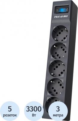 Сетевой фильтр sG-max на 5 розеток 3 метра – фото 3