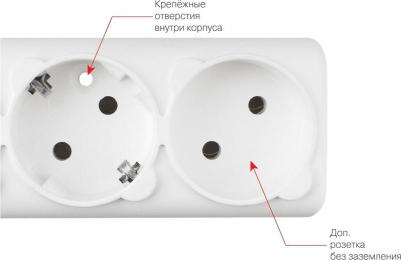 Сетевые фильтры Сетевой фильтр SPG-16B-5М-WHITE 5м белый