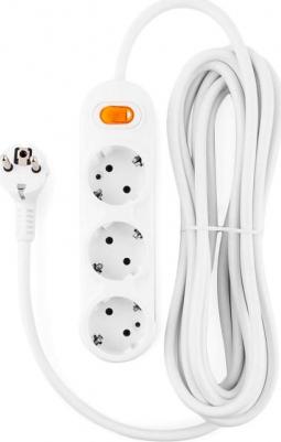 Удлинитель 3 розетки 5 м с заземлением и выключателем (PC-1-5М) – фото 2