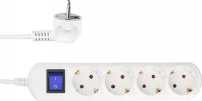 Удлинитель 4 розетки 3 м с заземлением и выключателем (PC-4B-3M) – фото 4