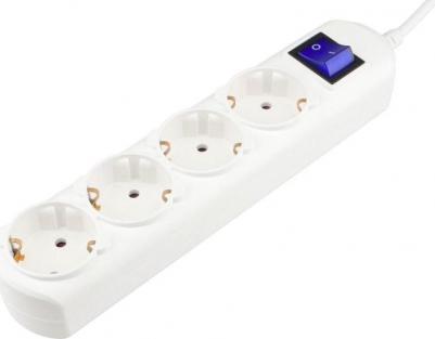 Удлинитель 4 розетки 5 м с заземлением и выключателем (PC-4B-5M) – фото 3