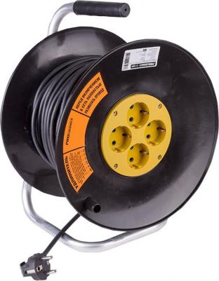 11-7608 Удлинитель силовой на катушке 4 гнезда с з 20 м 3х1,5 мм OPTIMA – фото 1