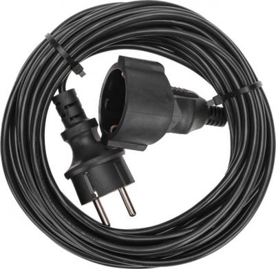 Удлинитель силовой PROc-Uc, розеток 1шт, 2x0.75 кв.мм, 6A, 10м, ПВС, без катушки, черный [13-4909] – фото 1