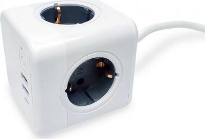 Удлинитель Cube Extended 1405, белый-серый (GNS1405) – фото 2