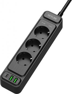 USP-350 PD3.0 — это невероятно функциональный и мощный сетевой фильтр. Он обеспечивает эффективную защиту от скачков напряжения и тока. Корпус можно