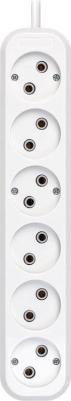 Удлинитель, 6 гнезд 10 метров 10А/2,2кВт без заземления ПВС 2х1,0, цена за 1 шт