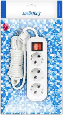 Удлинитель New, 3 гнезда, 7 м, 16А/3,5кВт с выкл. и заземлением ПВС 3х1,0, цена за 1 шт