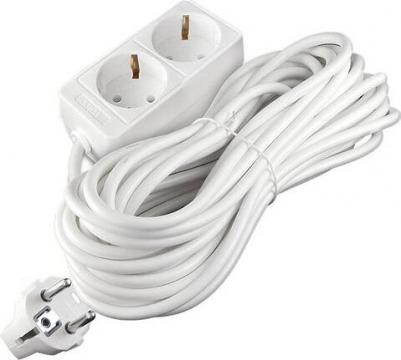 Удлинитель быт. ТМ 3500 Вт с/з 2гн. ПВС 10м 481S-6210 – фото 2