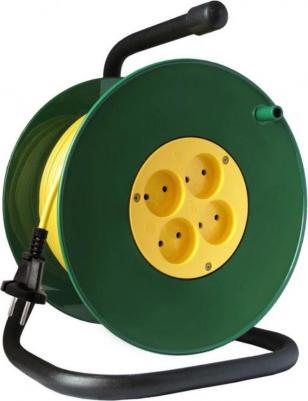 Удлинитель ТМ силовой на катушке с 4 гнездами 3500 Вт з/к 20м – фото 1