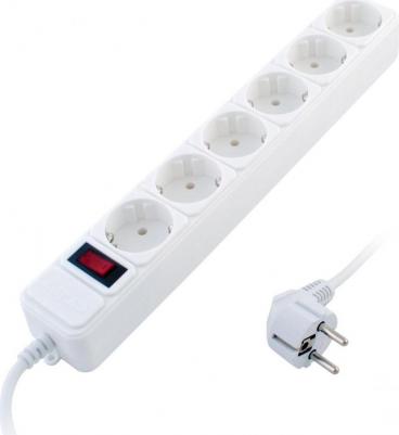 Фильтр сетевой sp 6x5 zvt белый 5м 6 розеток – фото 4