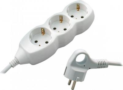 Удлинитель S 3X3-Z, 3 розетки, 3 м, White – фото 3
