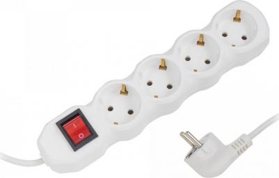 Удлинитель White, 3 розетки, 1,5 м – фото 1