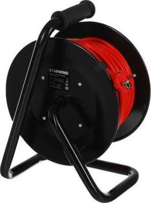 Удлинитель силовой ST-PSR4.30 / G-16 4x3.0кв.мм 4розет. 30м ПВС 16A катушка темно-серый – фото 4