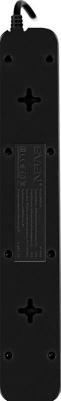 Фильтр SF-05LU 1,8 м 5 евро розеток,2 USB 2.4А, черный, цветная коробка SV-018832 – фото 7