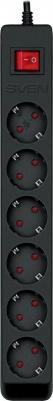 Сетевой фильтр Optima 6 розеток с ЗШ, 5.0 м черный (SV-021030) – фото 7