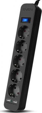 Сетевой фильтр SF-05LU 5 розеток 2xUSB 5 м – фото 3