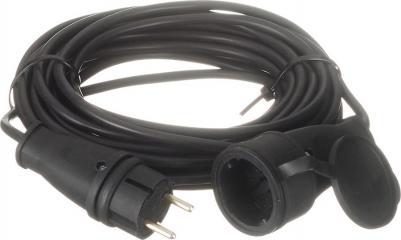 Удлинитель без катушки без заземления 10 м 10 А 230 В 2,2 кВт 1 розетка 2х1 мм2