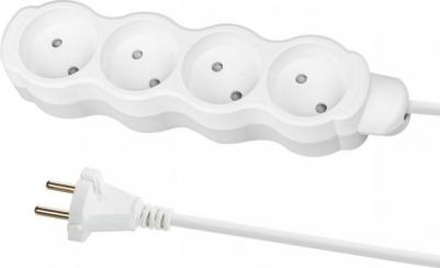 Удлинитель бытовой Люкс 5 гнезд, 5 м, с/з, с з/ш, ПВС 3х1,5 мм2, 16 А, 250 В, 3700 Вт У1-63173, цена за 1 шт – фото 1