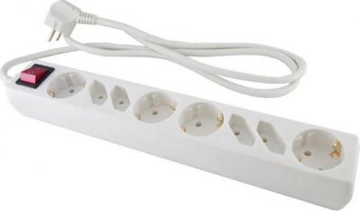Удлинитель бытовой У044, 4 б/з+4 с/з, 1,5метра, ПВС 3х1,5мм2 16А/250В, цена за 1 шт – фото 1