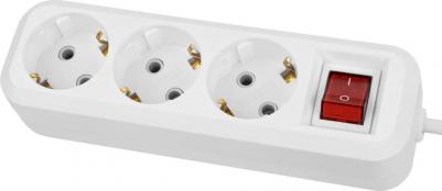 Удлинитель серия "Народная" УН03В выключатель, 3 гнезда, 1,5 метра SQ1303-1100 – фото 2