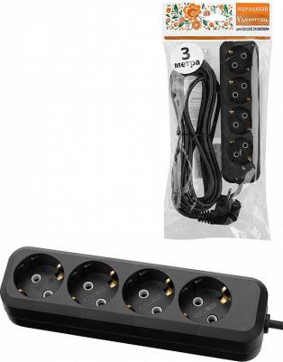 Удлинитель сетевой с четырьмя гнездами для розетки – идеальное решение для вашего дома или офиса. В ассортименте бренда удлинитель сетевой длиной 1,5 4690259825903 – фото 1