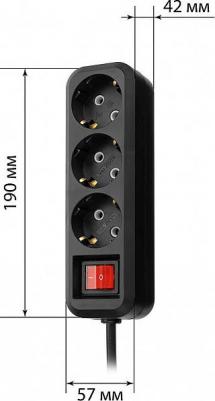 Удлинитель сетевой с тремя гнездами для розетки – идеальное решение для вашего дома или офиса. В ассортименте бренда удлинитель сетевой длиной 1,5 4690259826016 – фото 1