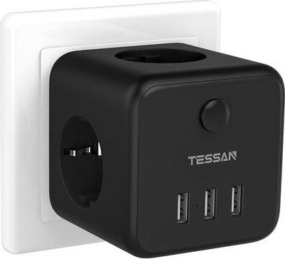 Сетевой фильтр TS-301 3 Sockets 1.5m Black – фото 3