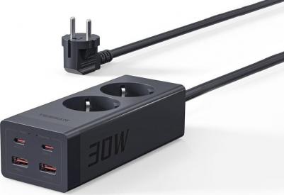 Сетевой фильтр TS-FS01DE00, 2м, черный