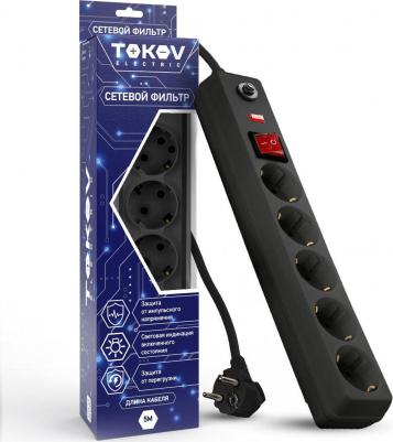 Удлинитель Сетевой фильтр TKE-C05-SF5-5-ZV – фото 1